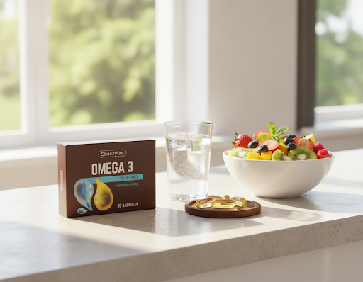 Omega-3 + D3 + K2 MK7 Skoczylas – DHA 712 mg, EPA 254 mg, Mocne Serce, Sprawny Mózg, Zdrowe Kości, Silna Odporność i Formuła Pure Clean Label — miniatura 4