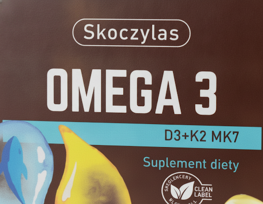 Omega-3 + D3 + K2 MK7 Skoczylas – DHA 712 mg, EPA 254 mg, Mocne Serce, Sprawny Mózg, Zdrowe Kości, Silna Odporność i Formuła Pure Clean Label — miniatura 3
