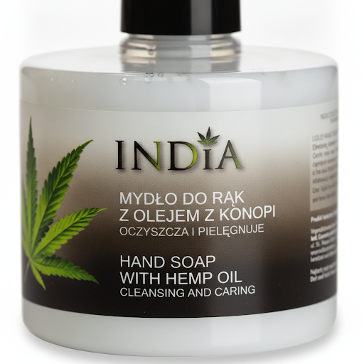 Mydło w Płynie z Olejem Konopnym 300ml – India Cosmetics — miniatura 5