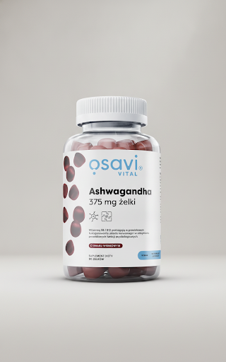 Ashwagandha 375 mg Osavi Żelki Wiśniowe Stres Sen Bez Cukru 90 szt. — miniatura 2