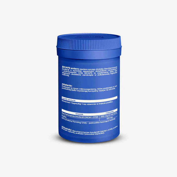 BICAPS Entero Formeds 6 mld CFU Saccharomyces Boulardii 60 kapsułek Czysty Skład — miniatura 3