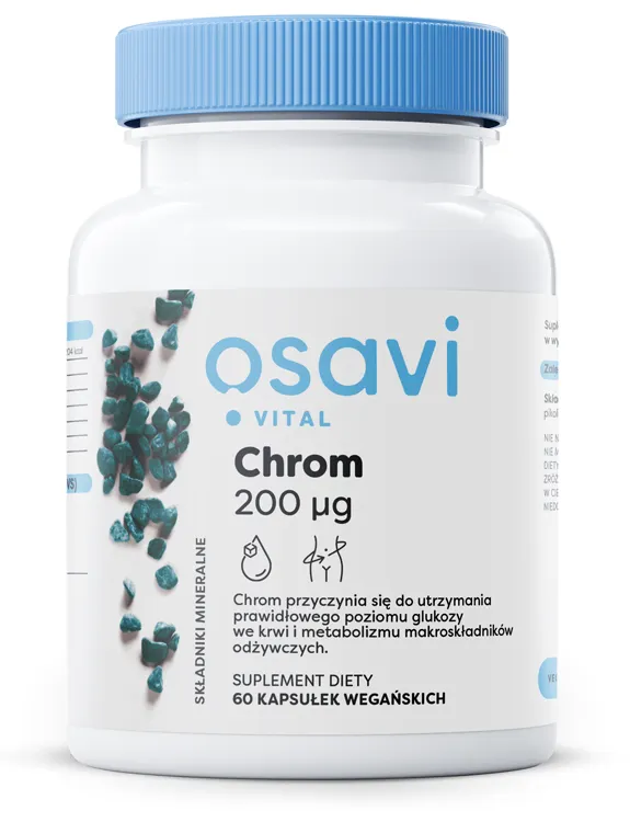 Chrom 200 mcg Osavi Pikołinian Cukier Odchudzanie Kapsułki 60 szt. — zdjęcie 1
