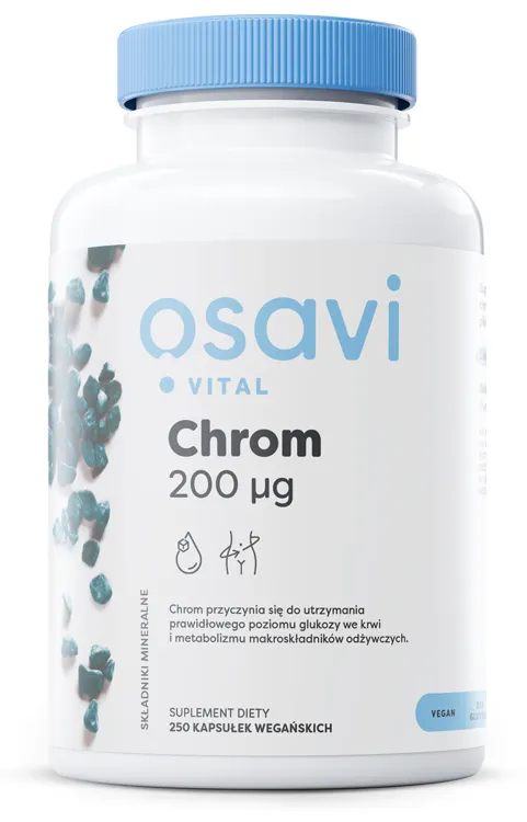 Chrom 200 mcg Osavi Pikołinian Cukier Odchudzanie Kapsułki 250 szt. — zdjęcie 1
