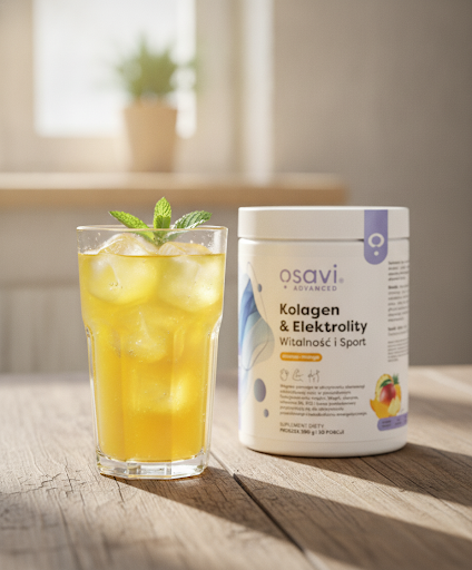 Kolagen Elektrolity Witalność i Sport Osavi Kości Stawy - Ananas i Mango - Proszek 390 g — miniatura 3