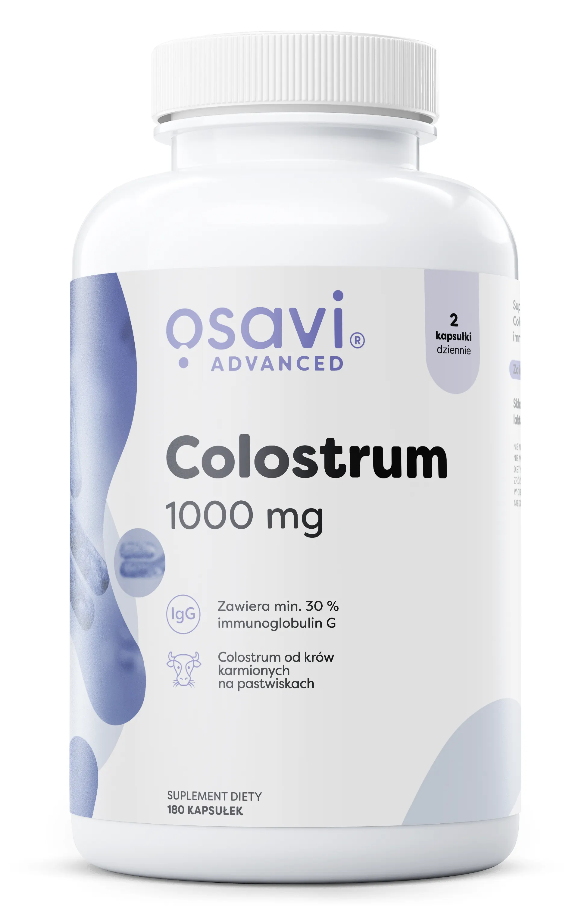 Colostrum Immuno 1000 mg Osavi Siara Odporność Jelita Kapsułki 180 szt. — zdjęcie 1