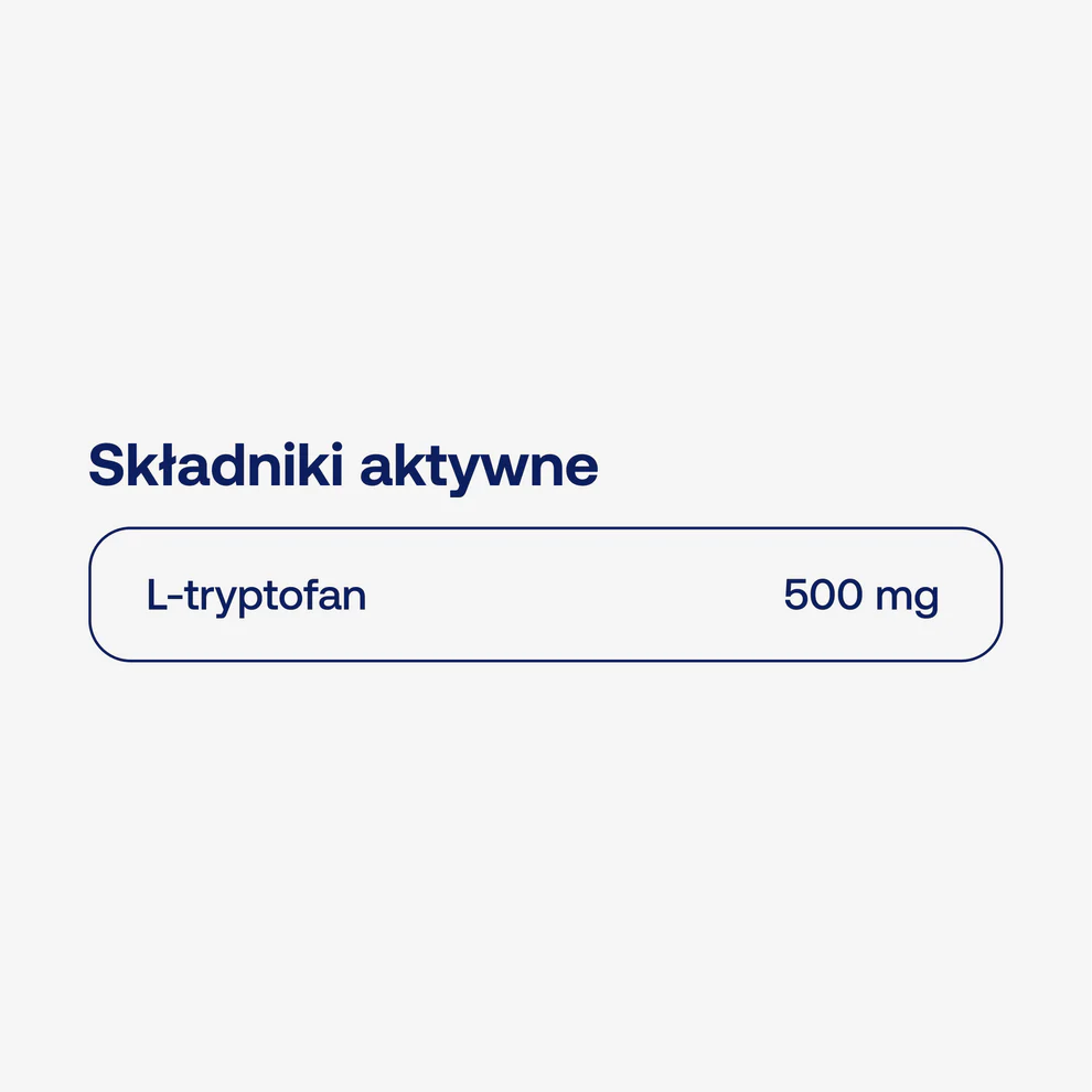 BiCaps Tryptophan 500 mg - L-Tryptofan w kapsułkach - Sen i Spokój — miniatura 2