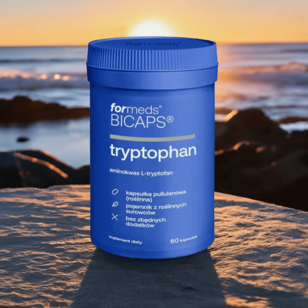 BiCaps Tryptophan 500 mg - L-Tryptofan w kapsułkach - Sen i Spokój — miniatura 6