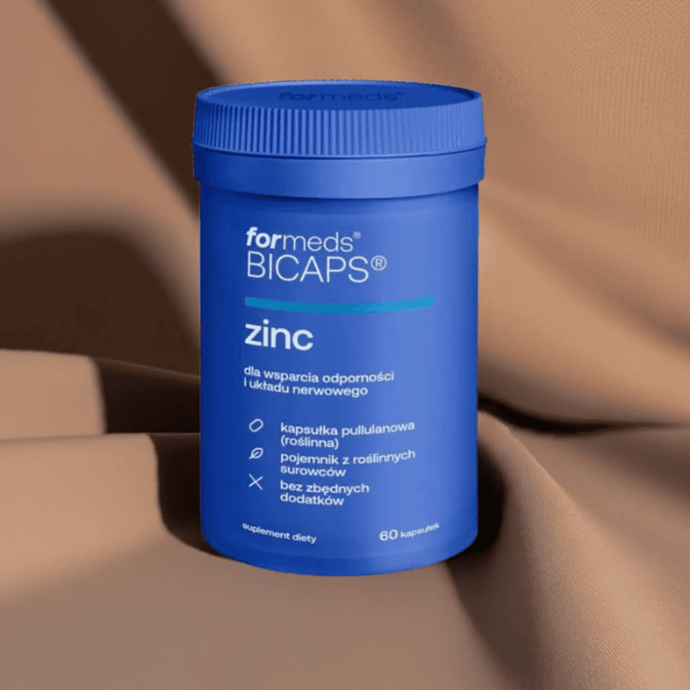 BICAPS ZINC - Cytrynian Cynku 25 mg + Miedź 2,5 mg - 60 kapsułek - ForMeds — miniatura 5