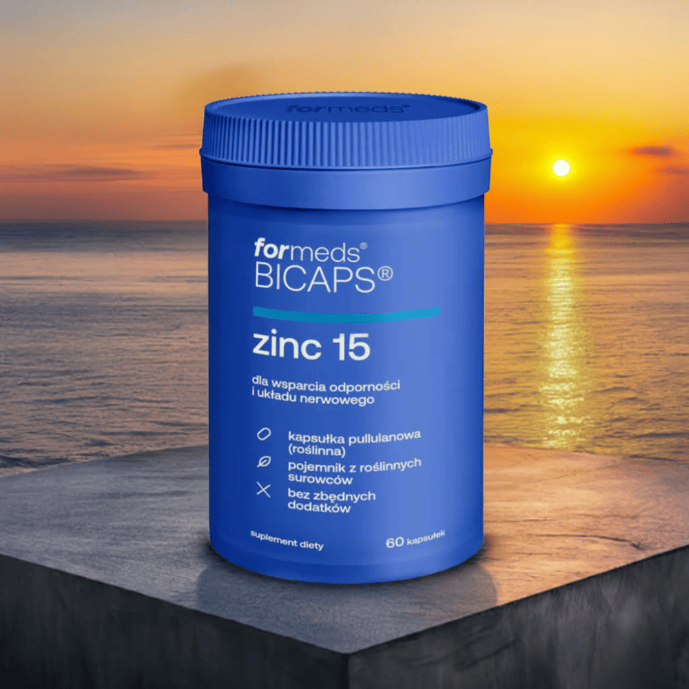 BICAPS ZINC 15 - Cytrynian Cynku 15 mg + Miedź 1,5 mg - 60 kapsułek - ForMeds — miniatura 6