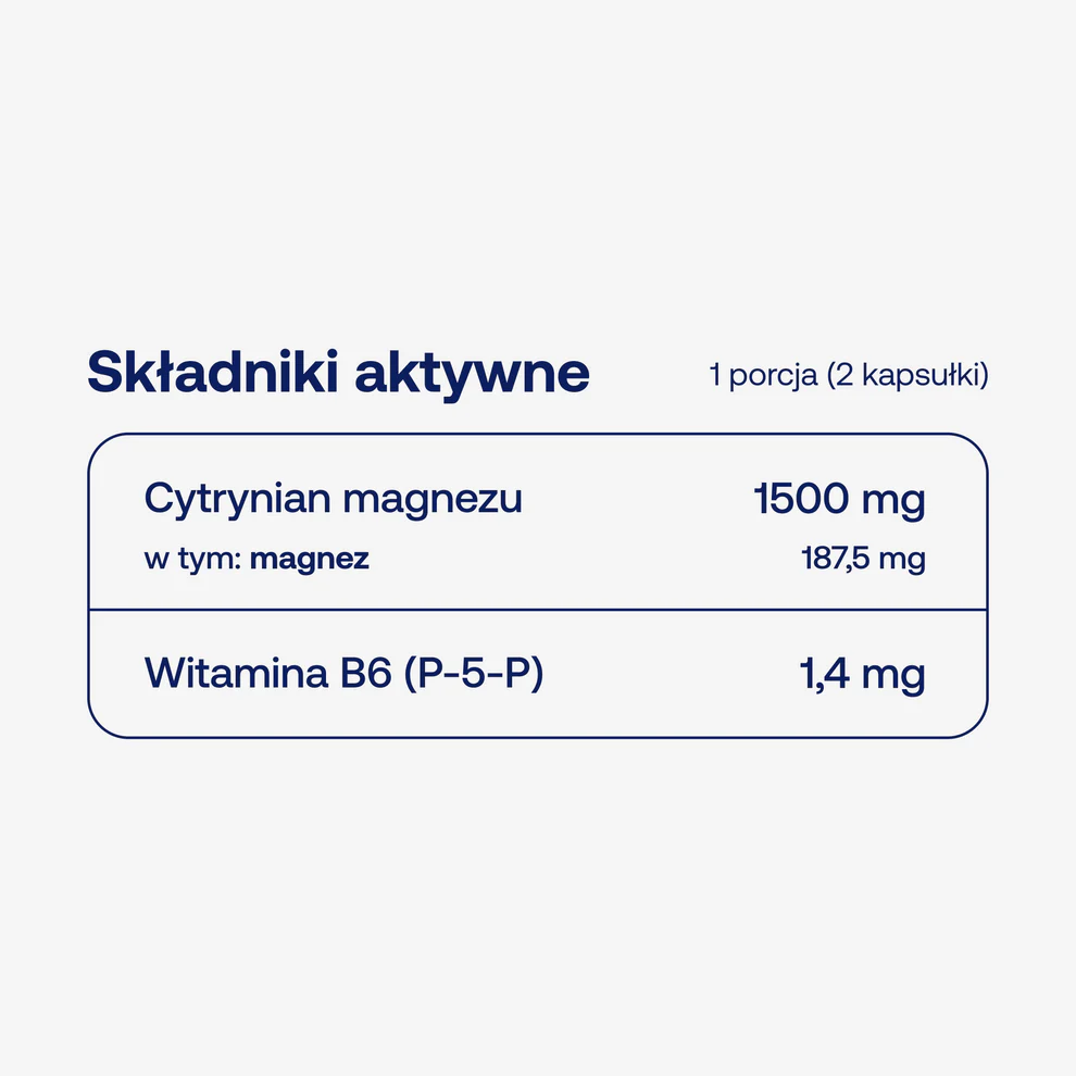 ForMeds BICAPS MAG B6 -Magnez Cytrynian 145 mg z B6 (P-5-P) - na Stres i Skurcze - 60 Kapsułek WEGE — miniatura 2