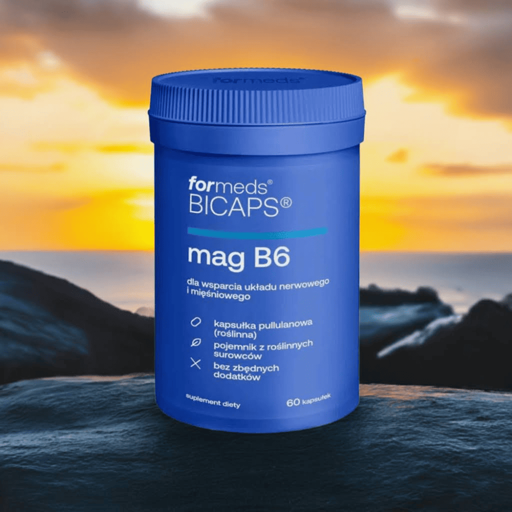 ForMeds BICAPS MAG B6 -Magnez Cytrynian 145 mg z B6 (P-5-P) - na Stres i Skurcze - 60 Kapsułek WEGE — miniatura 7