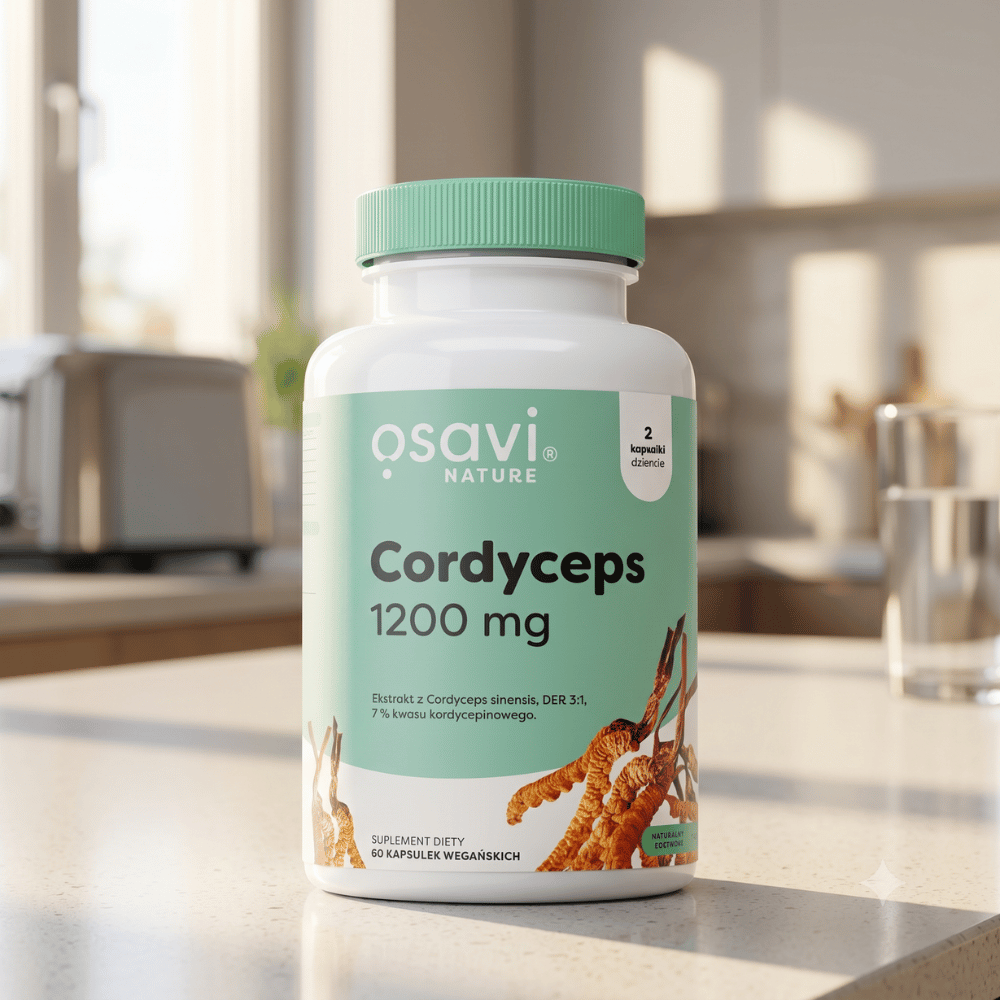 Cordyceps 1200 mg Osavi Maczużnik Energia Wytrzymałość Kapsułki 60 szt. — miniatura 2