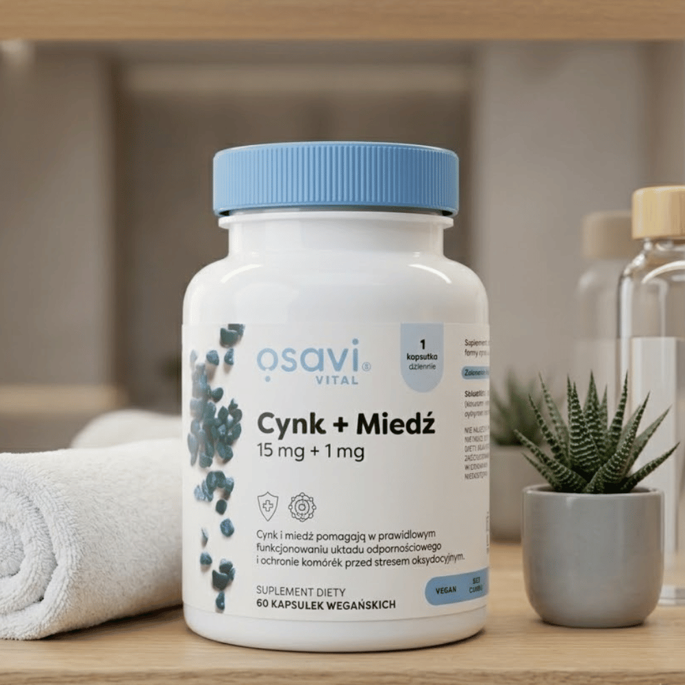 Cynk + Miedź 15 mg / 1 mg Osavi Włosy Skóra Odporność Kapsułki 60 szt. — miniatura 4