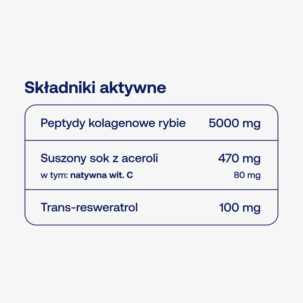 Peptydy Kolagenowe INAMIA Collagen Peptides - 5000 mg Kolagenu Rybiego + Trans-resweratrol + Witamina C - 20 saszetek - Formeds — miniatura 2