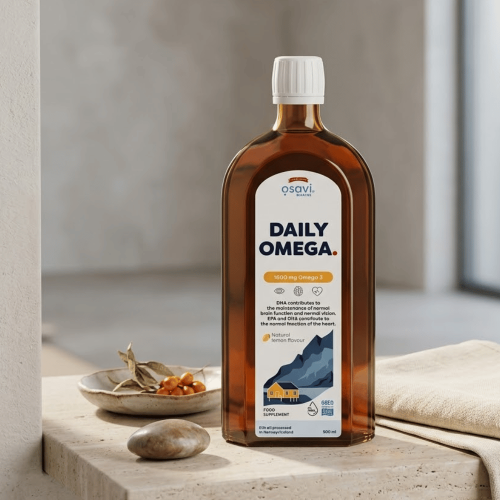 Kwasy Omega-3 1600 mg Osavi Cytryna Płyn Serce Mózg Bez Cukru 500 ml — miniatura 4