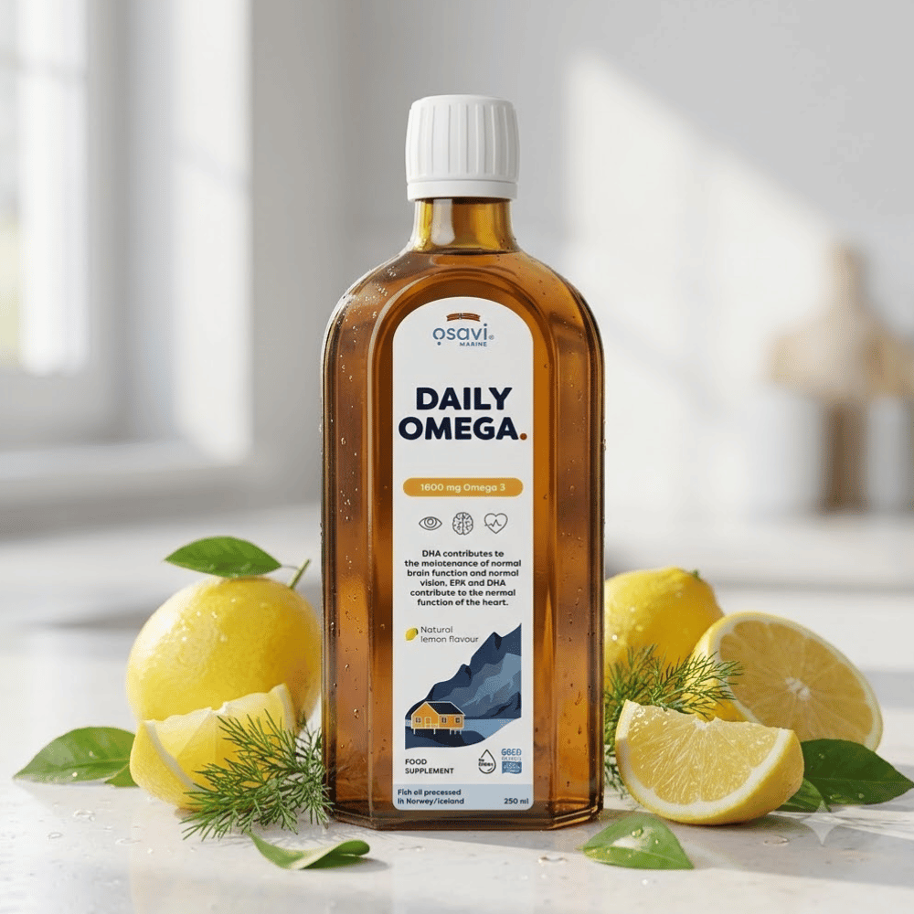 Kwasy Omega-3 1600 mg Osavi Cytryna Płyn Serce Mózg Bez Cukru 250 ml  — miniatura 3