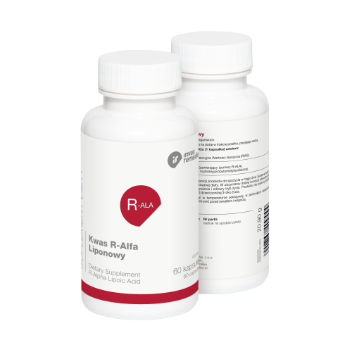 Kwas R-Alfa Liponowy Invex Remedies 60 kaps. – 250 mg R-ALA — miniatura 3