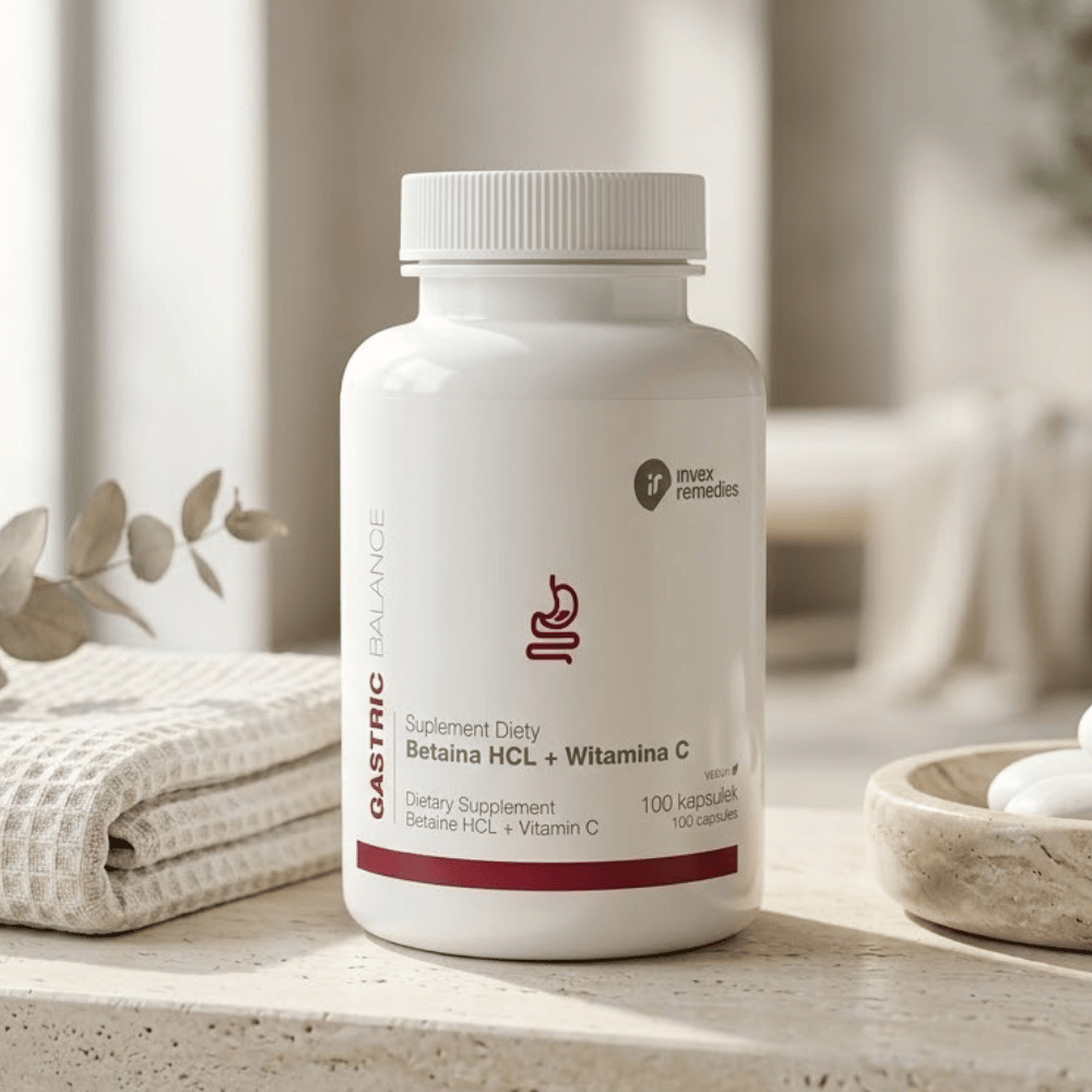Betaina HCL + Witamina C Invex Remedies 100 kaps. – VEGE — miniatura 4