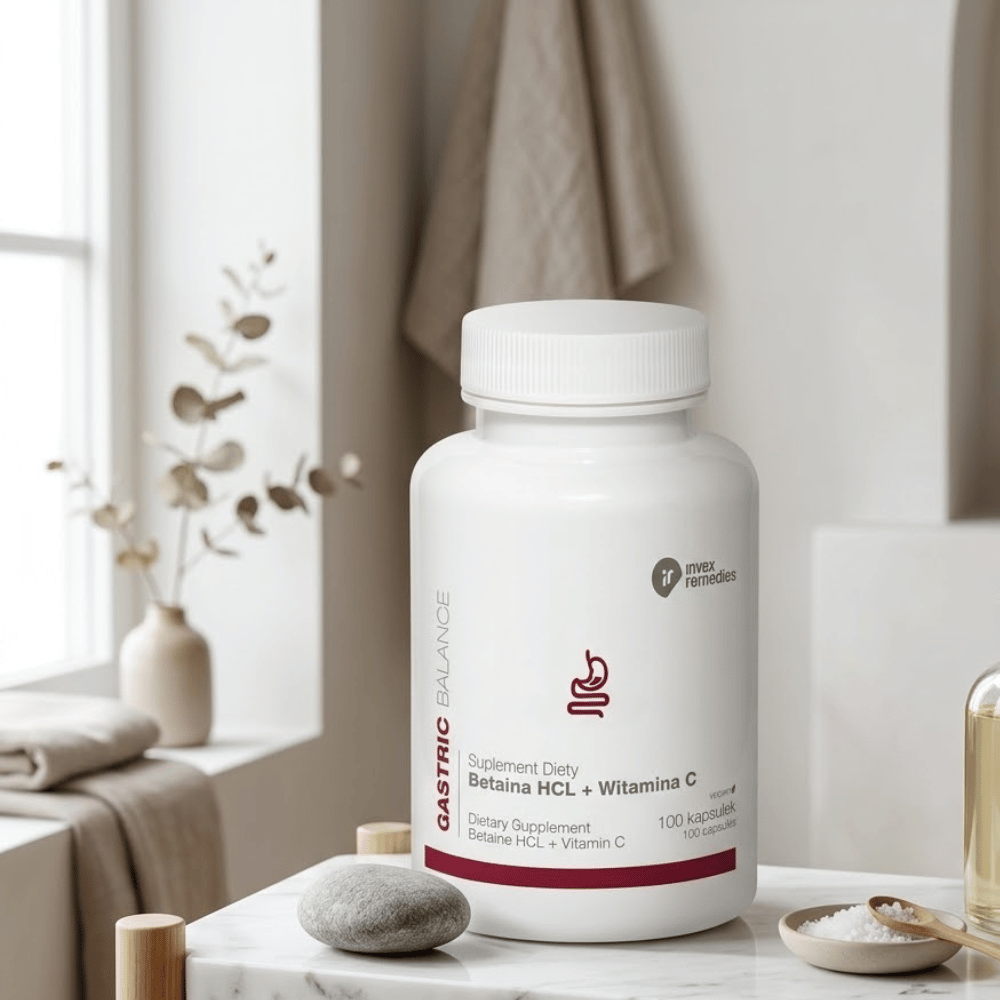 Betaina HCL + Witamina C Invex Remedies 100 kaps. – VEGE — miniatura 2