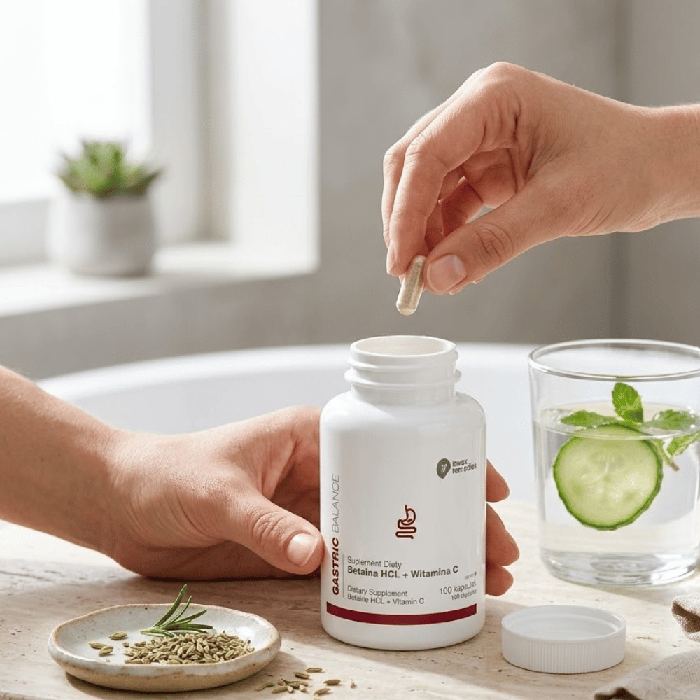 Betaina HCL + Witamina C Invex Remedies 100 kaps. – VEGE — miniatura 5