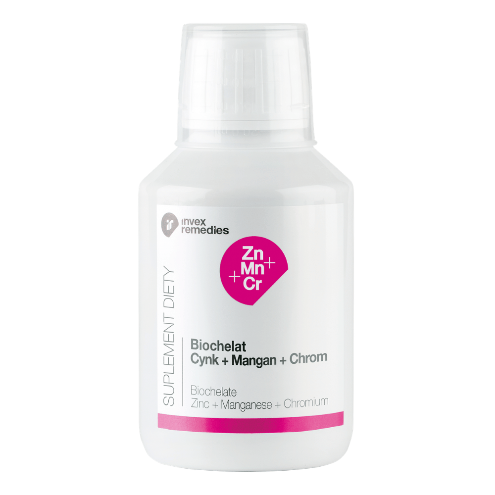 Biochelat Cynk+Mangan+Chrom Invex Remedies 150 ml – Płyn