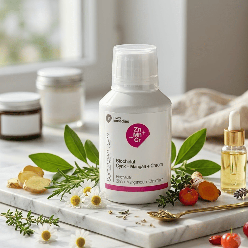 Biochelat Cynk+Mangan+Chrom Invex Remedies 150 ml – Płyn — miniatura 2