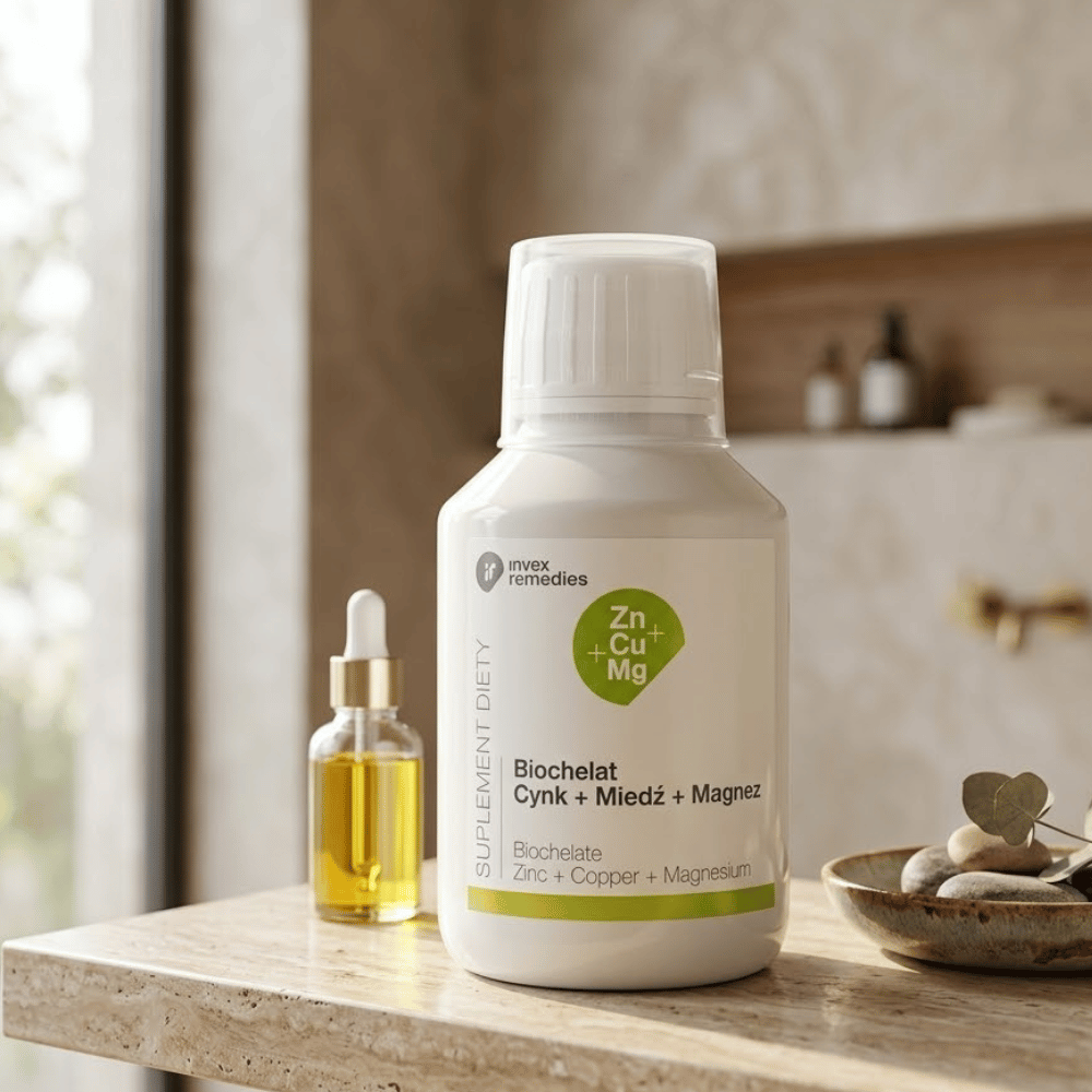 Biochelat Cynk+Miedź+Magnez Invex Remedies 150 ml – Zn+Cu+Mg — miniatura 4