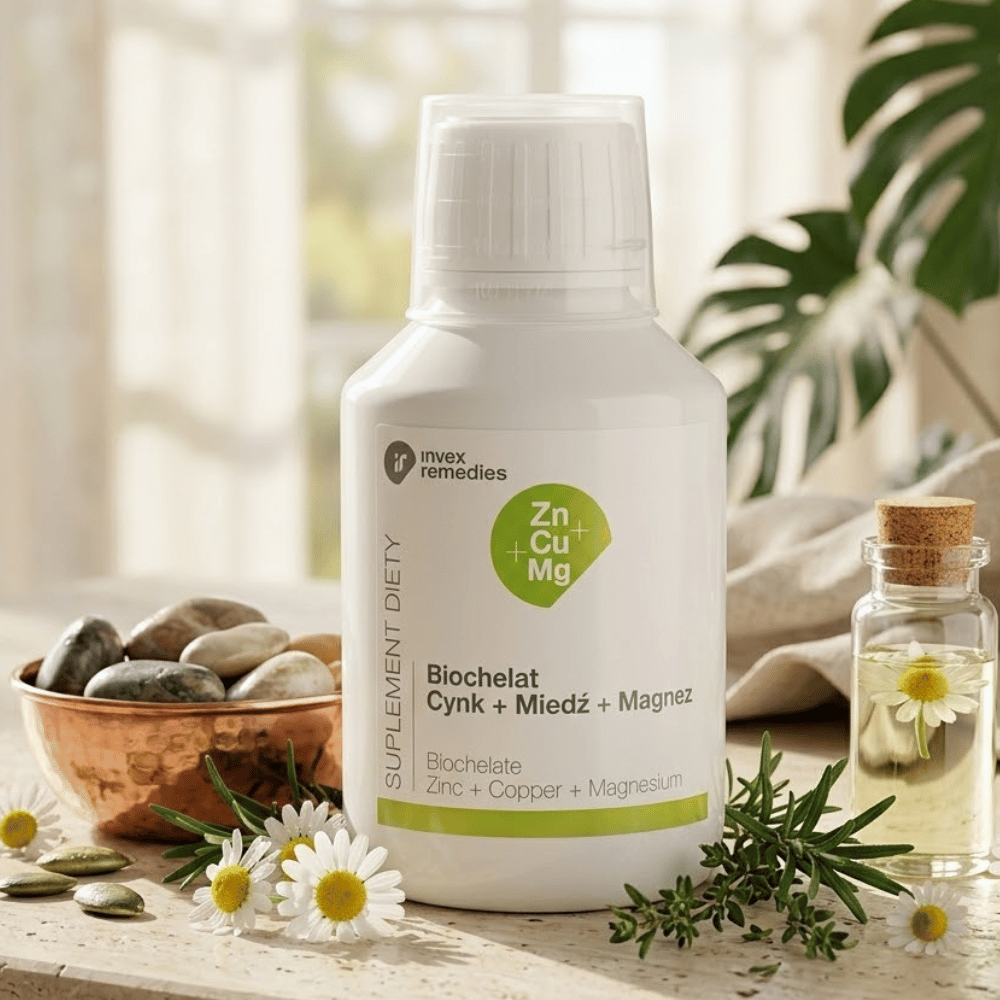 Biochelat Cynk+Miedź+Magnez Invex Remedies 150 ml – Zn+Cu+Mg — miniatura 3