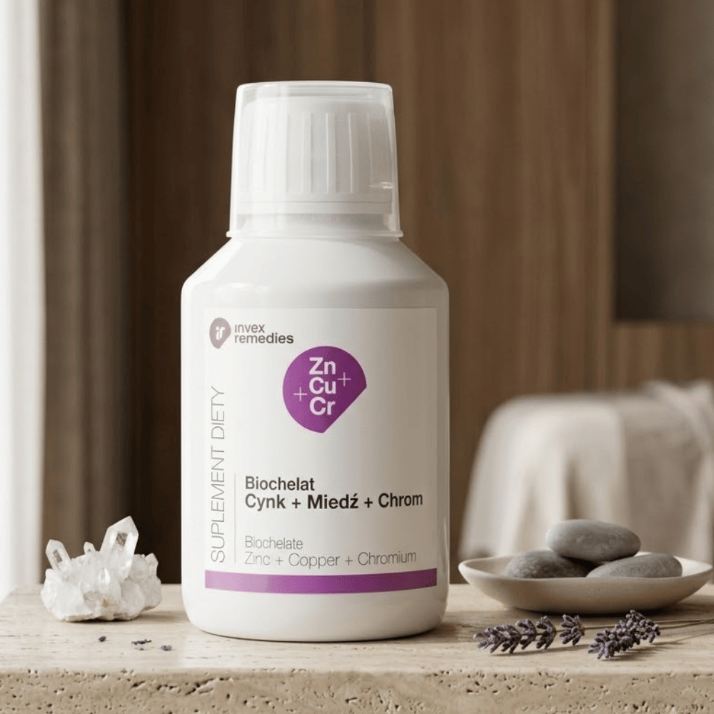Biochelat Cynk+Miedź+Chrom Invex Remedies 150 ml – Zn+Cu+Cr — miniatura 4