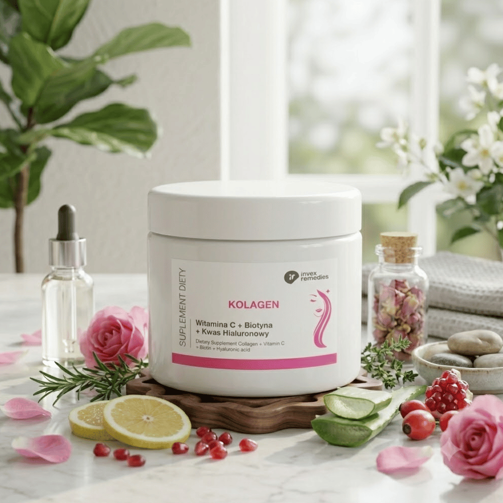 Kolagen Rybi + Wit. C + Biotyna + HA Invex Remedies 184 g Mango — miniatura 3
