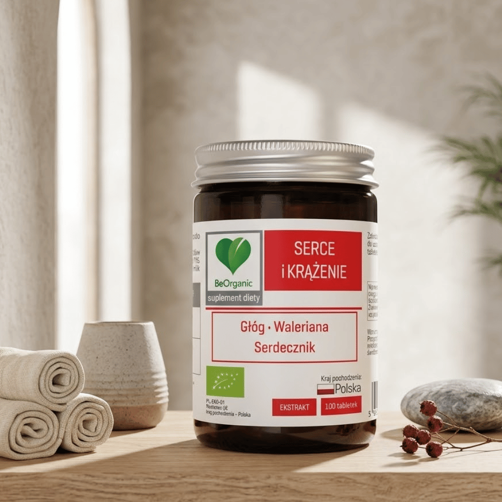 Serce i Krążenie BIO BeOrganic Ciśnienie Głóg Czosnek Kapsułki Bez Cukru 50 szt. — miniatura 2