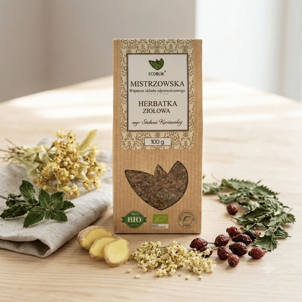 Herbatka Mistrzowska BIO – Wsparcie Odporności i Trawienia (100g) | EcoBlik — miniatura 3