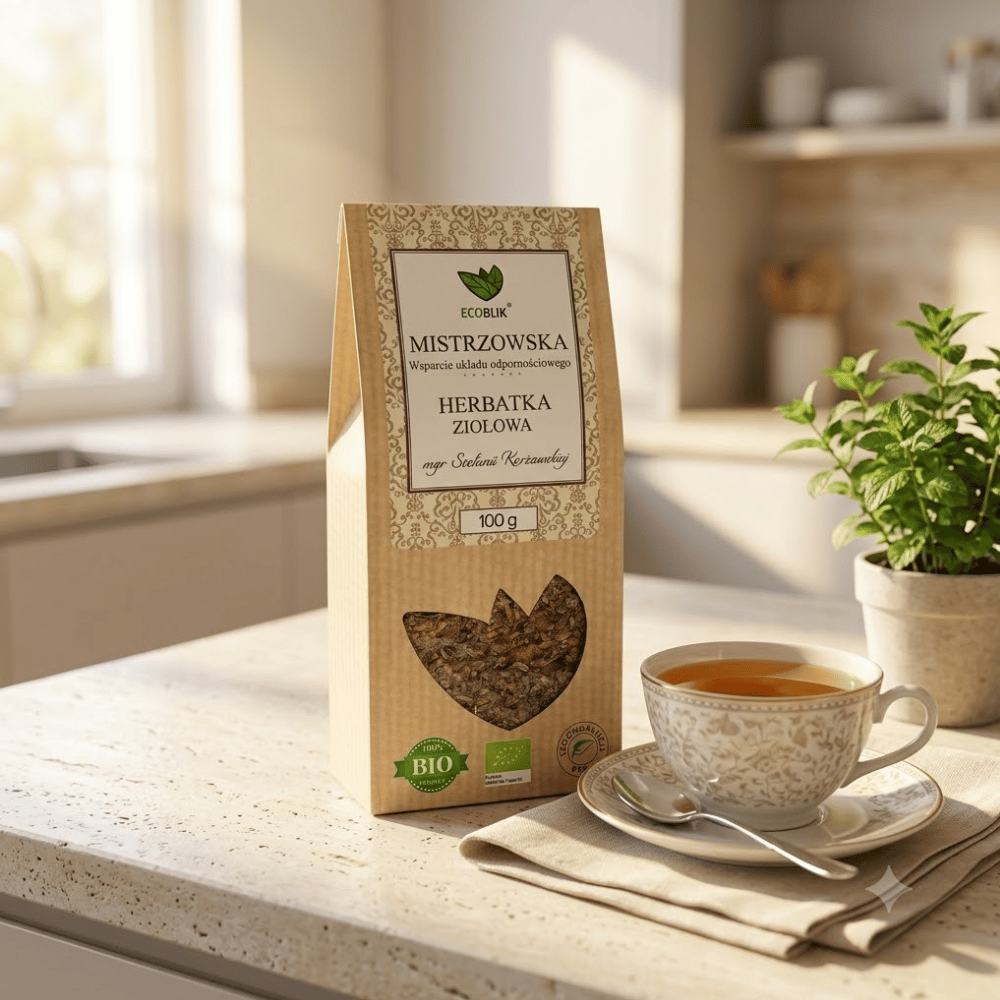 Herbatka Mistrzowska BIO – Wsparcie Odporności i Trawienia (100g) | EcoBlik — miniatura 4