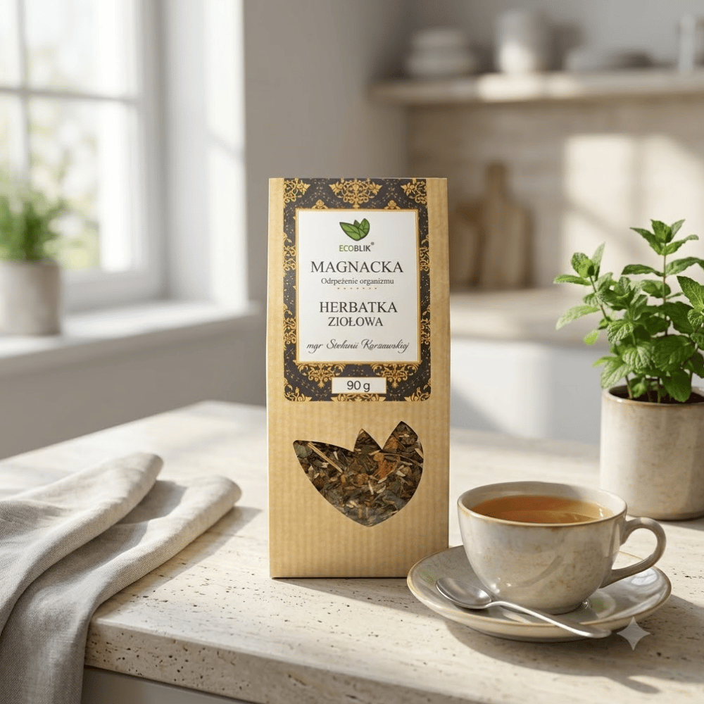 Herbatka Magnacka BIO – Ekologiczna Mieszanka Ziołowa na Relaks, Stres i Dobry Sen (50g) | EcoBlik — miniatura 2