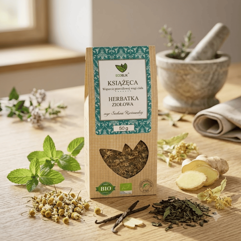 Herbatka Książęca BIO – Prawidłowy Metabolizm, Smukła Sylwetka i Detoks (50g) | EcoBlik — miniatura 3