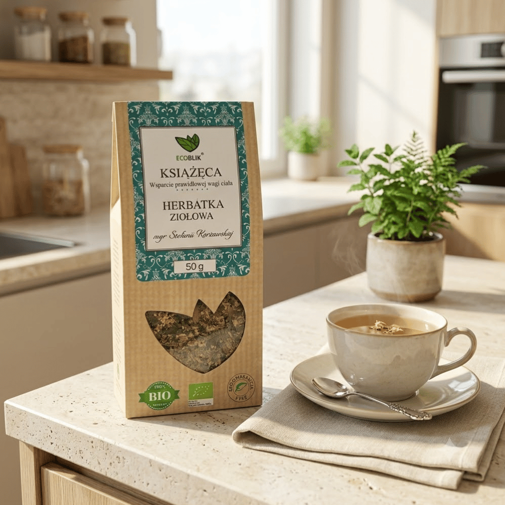 Herbatka Książęca BIO – Prawidłowy Metabolizm, Smukła Sylwetka i Detoks (50g) | EcoBlik — miniatura 4