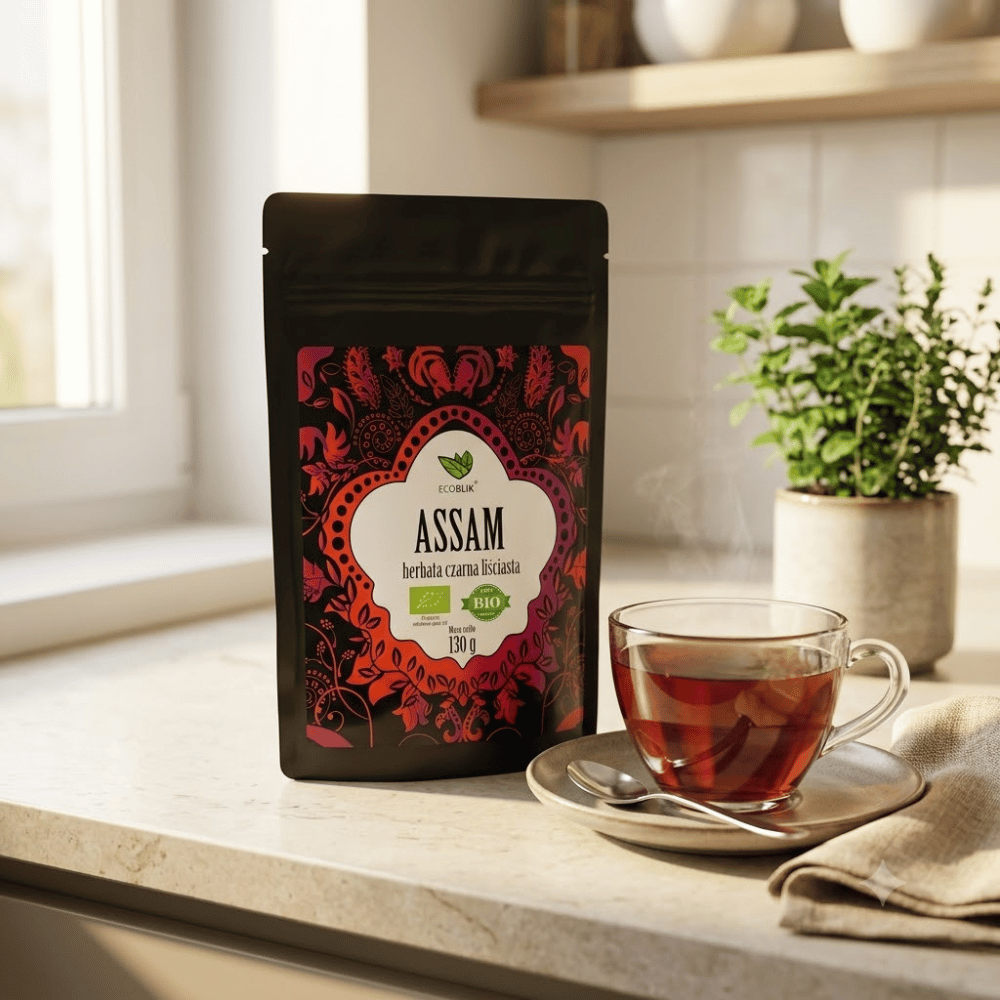 Herbata Czarna Assam BIO – Ekologiczna, Liściasta, Głębokie Pobudzenie (130g) — miniatura 2