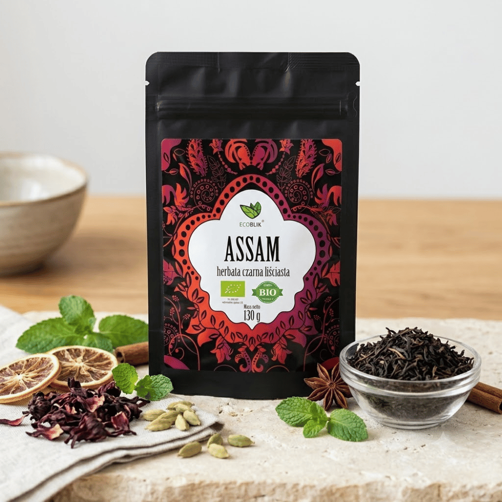 Herbata Czarna Assam BIO – Ekologiczna, Liściasta, Głębokie Pobudzenie (130g) — miniatura 3