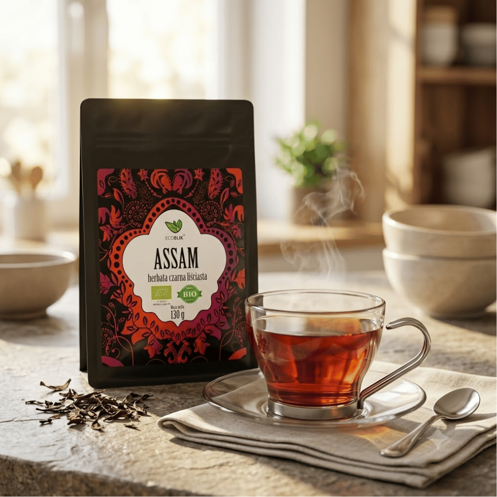 Herbata Czarna Assam BIO – Ekologiczna, Liściasta, Głębokie Pobudzenie (130g) — miniatura 4