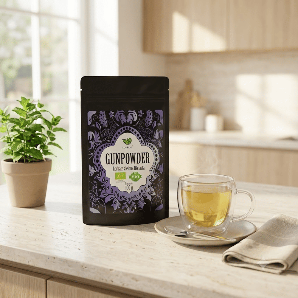 Herbata Zielona Gunpowder BIO – Intensywne Oczyszczanie, Energia i Metabolizm (110g) | EcoBlik — miniatura 2