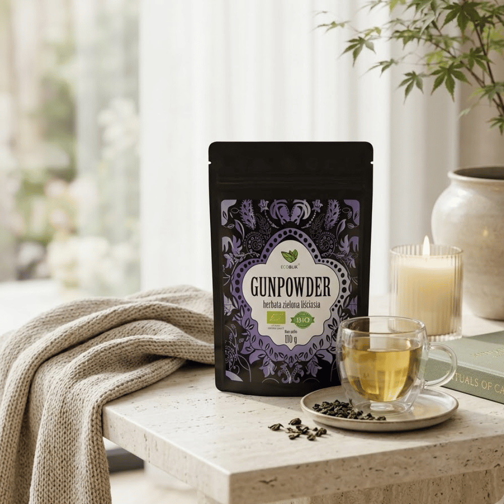 Herbata Zielona Gunpowder BIO – Intensywne Oczyszczanie, Energia i Metabolizm (110g) | EcoBlik — miniatura 5