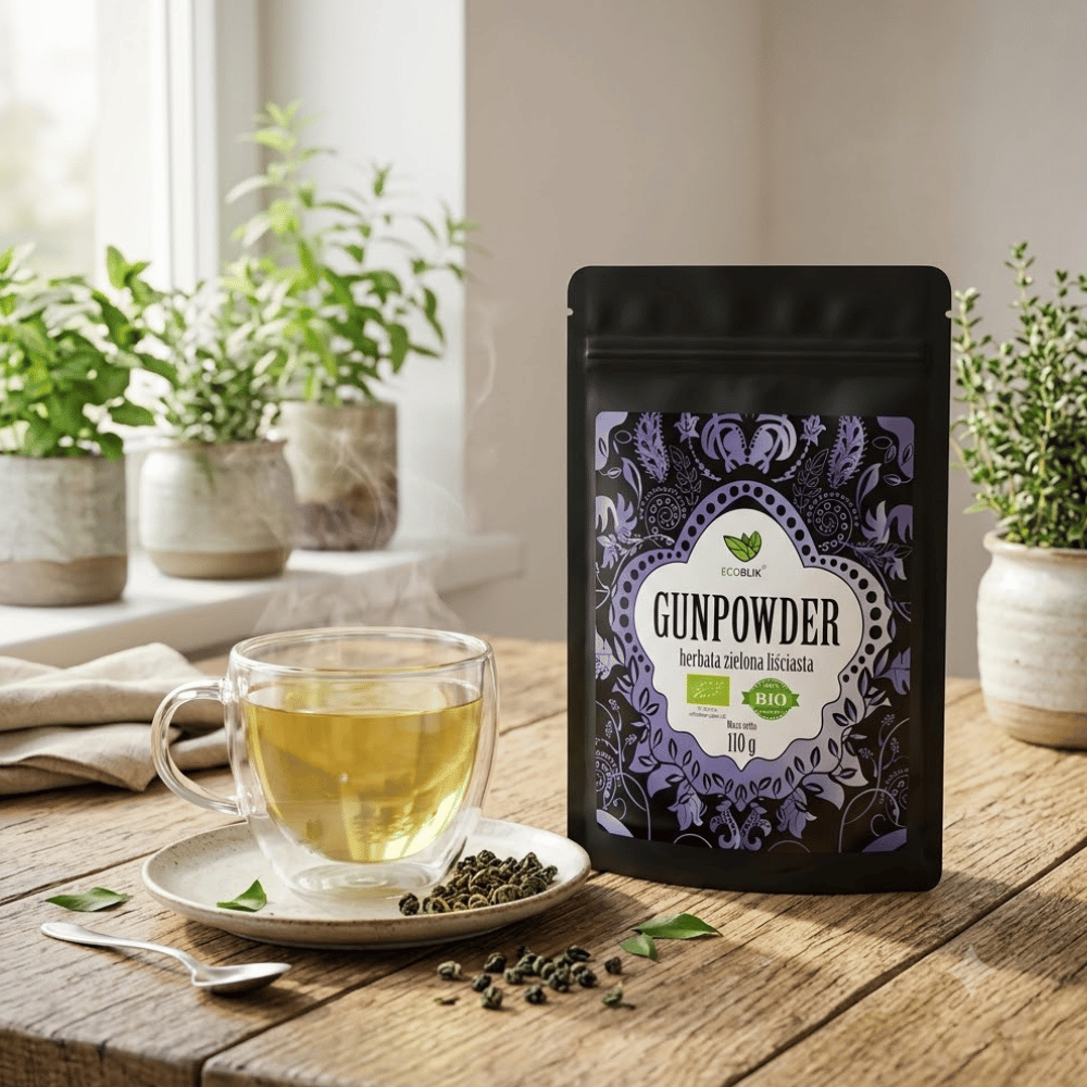 Herbata Zielona Gunpowder BIO – Intensywne Oczyszczanie, Energia i Metabolizm (110g) | EcoBlik — miniatura 4