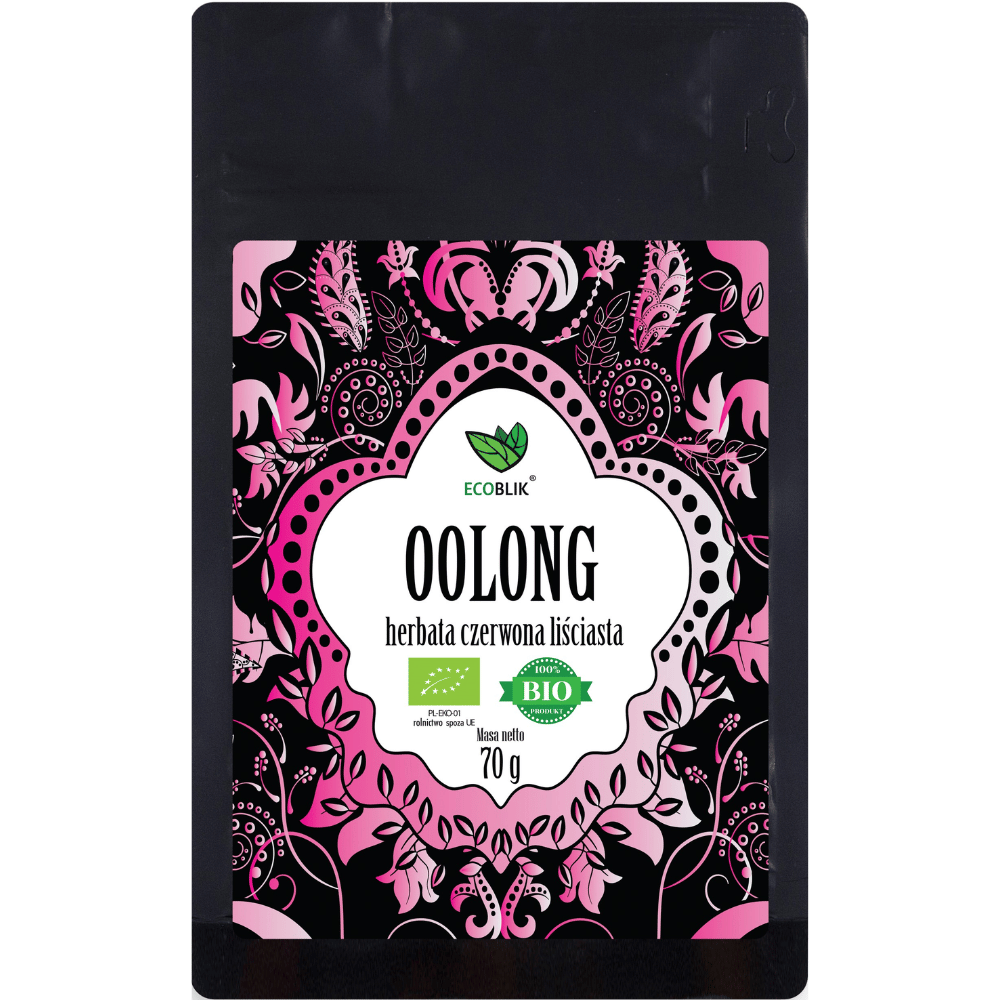 Herbata Czerwona Oolong BIO – Przyspiesza Metabolizm i Spalanie Tłuszczu (70g) | EcoBlik