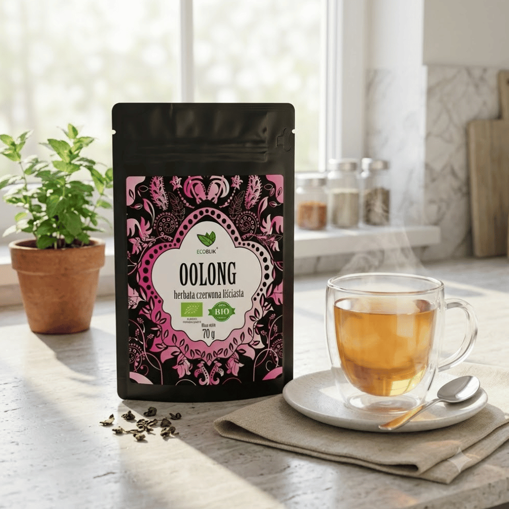 Herbata Czerwona Oolong BIO – Przyspiesza Metabolizm i Spalanie Tłuszczu (70g) | EcoBlik — miniatura 2