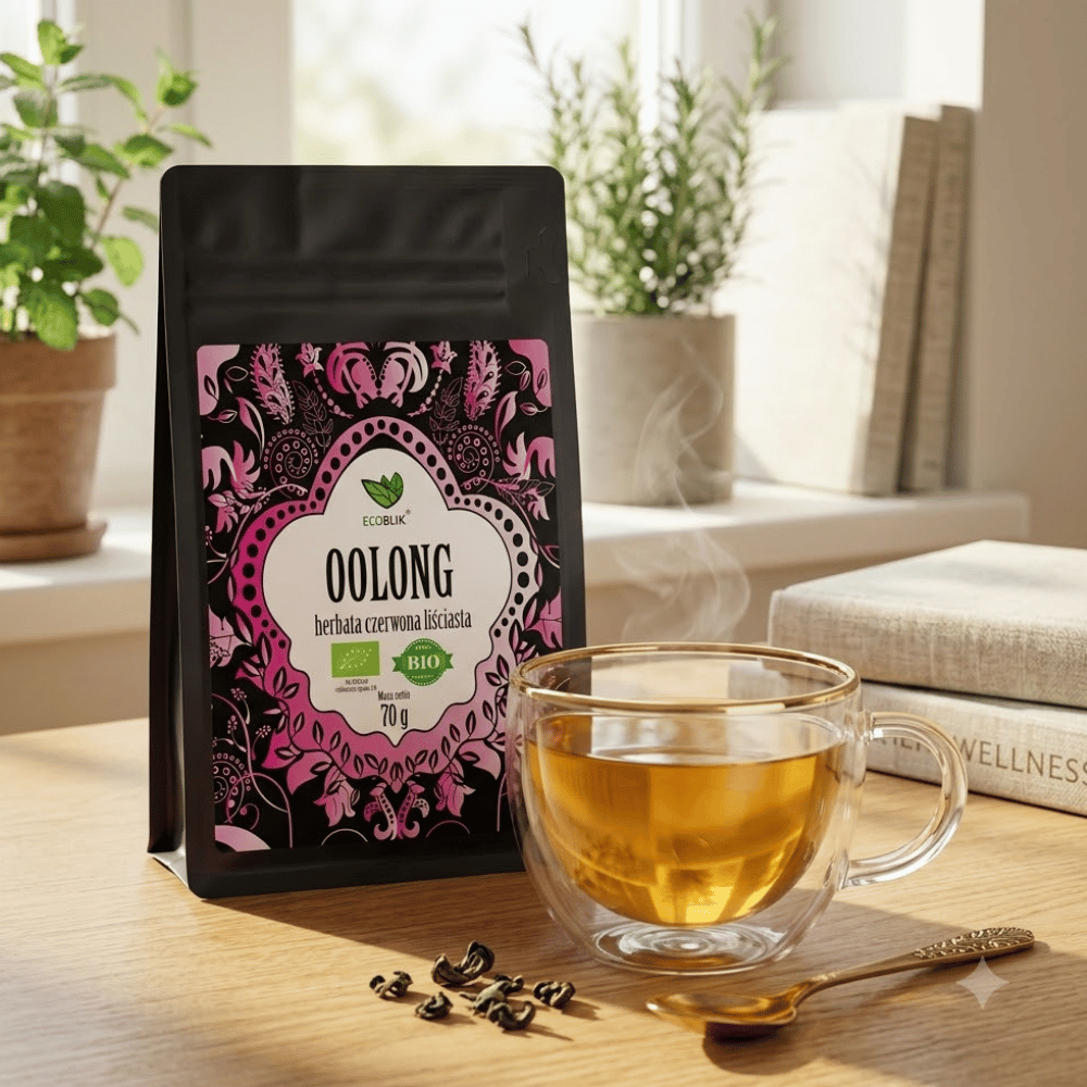Herbata Czerwona Oolong BIO – Przyspiesza Metabolizm i Spalanie Tłuszczu (70g) | EcoBlik — miniatura 4