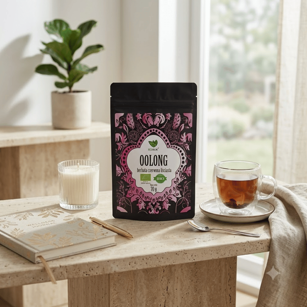 Herbata Czerwona Oolong BIO – Przyspiesza Metabolizm i Spalanie Tłuszczu (70g) | EcoBlik — miniatura 5