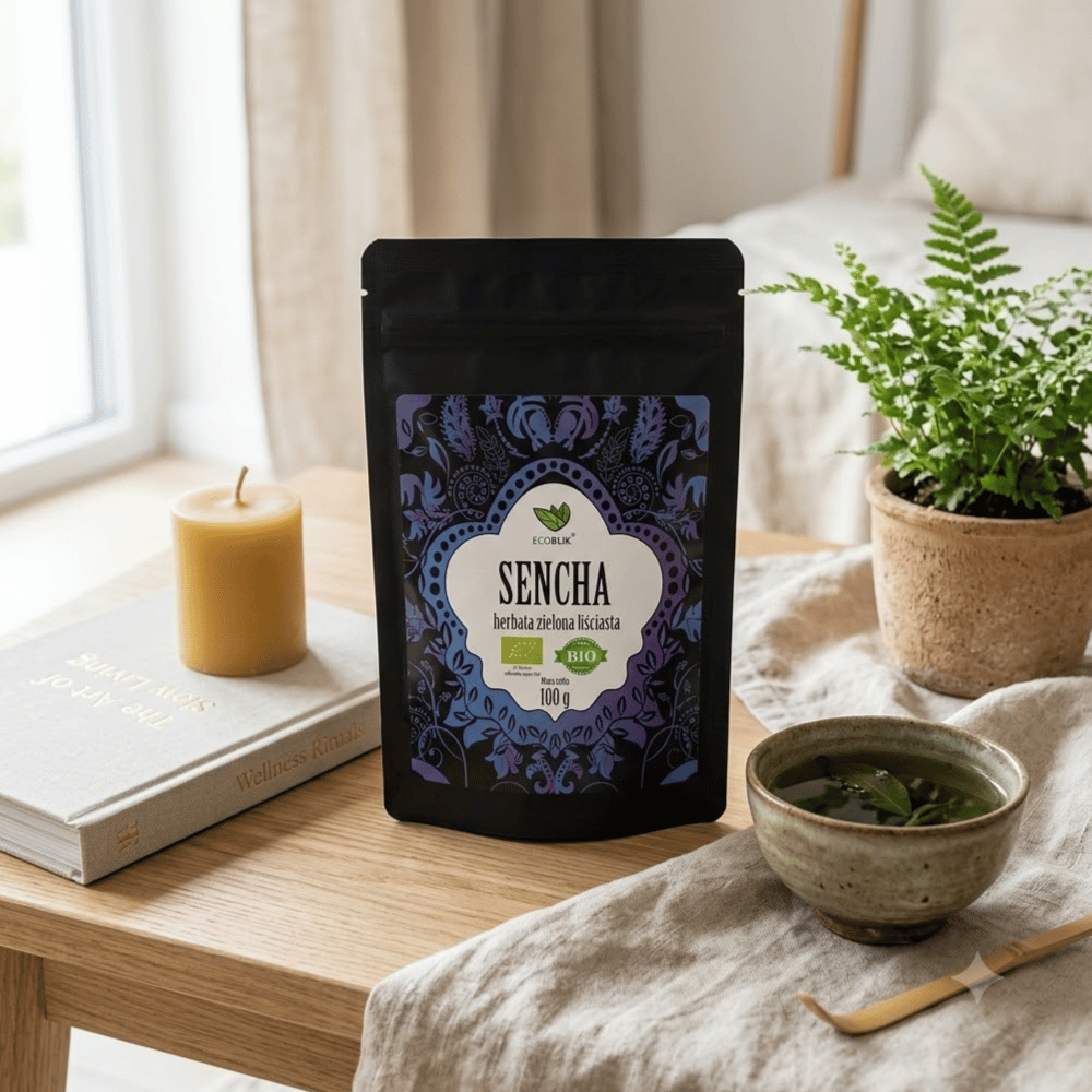 Herbata Zielona Sencha BIO – Przyspiesza Metabolizm, Antyoksydanty i Energia (100g) | EcoBlik — miniatura 5