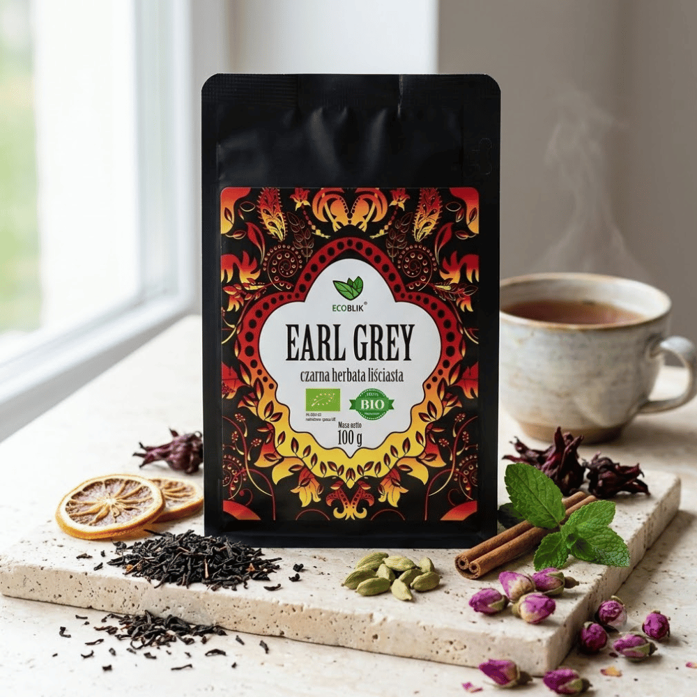 Herbata Czarna Earl Grey BIO – Relaks, Energia i Jasność Umysłu (100g) | EcoBlik — miniatura 3