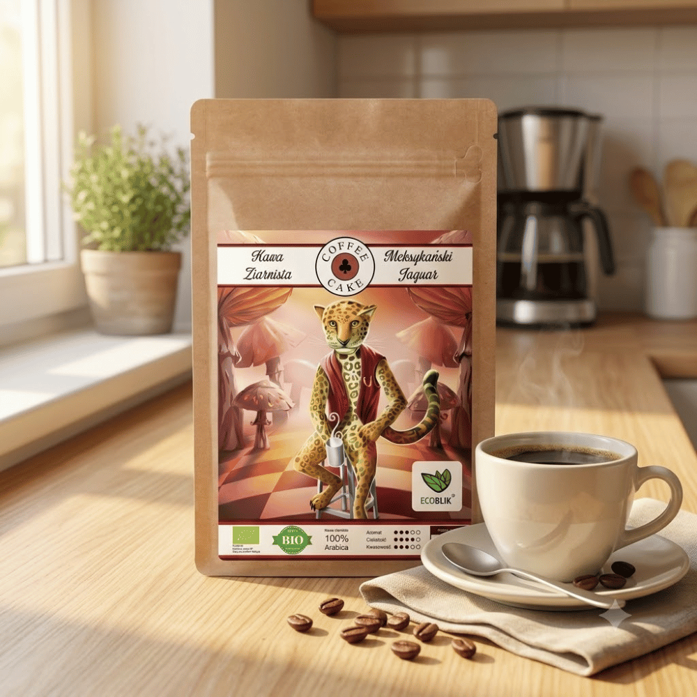 Kawa Ziarnista Meksykański Jaguar BIO – Dzika Energia, Focus i Wsparcie Metabolizmu 200g | EcoBlik — miniatura 2