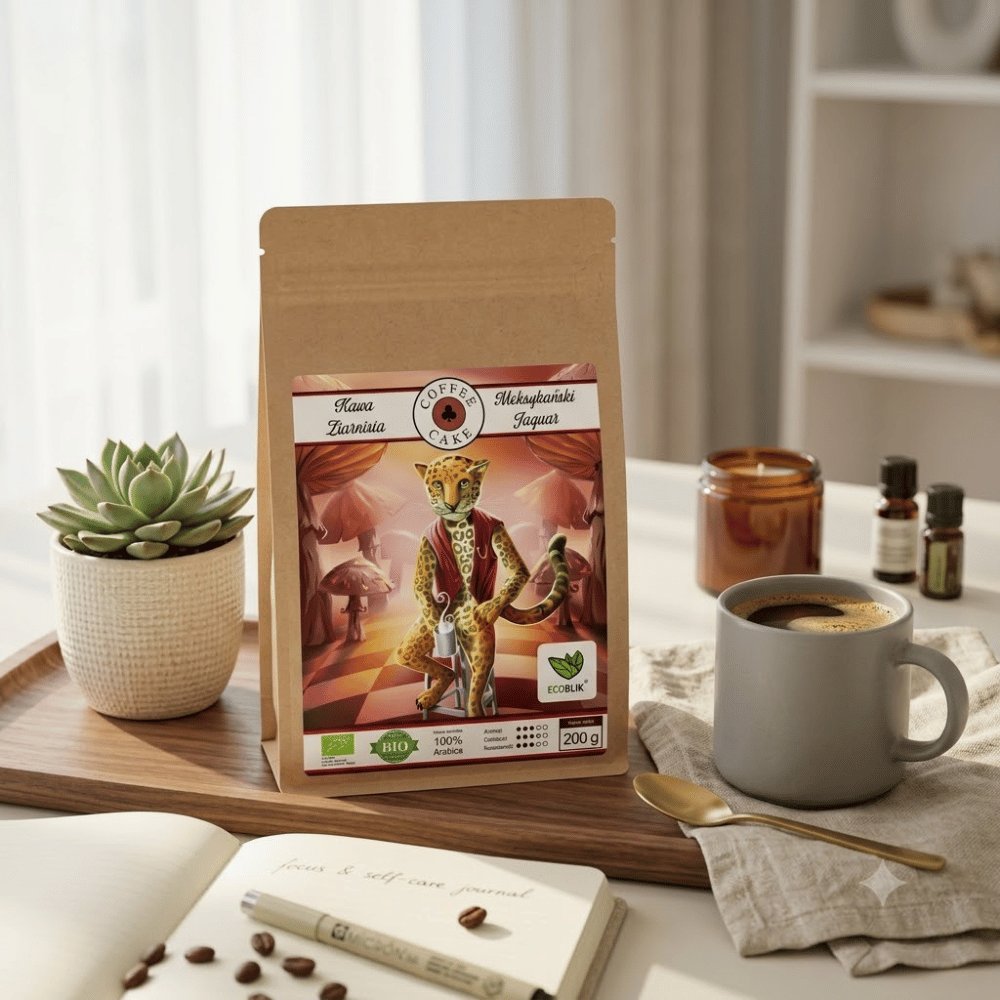 Kawa Ziarnista Meksykański Jaguar BIO – Dzika Energia, Focus i Wsparcie Metabolizmu 200g | EcoBlik — miniatura 5
